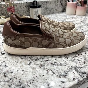 Coach Westlyn Logo Canvas Slip on